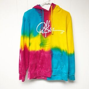 Young & Reckless Colorful Tie-Dye Hoodie Small